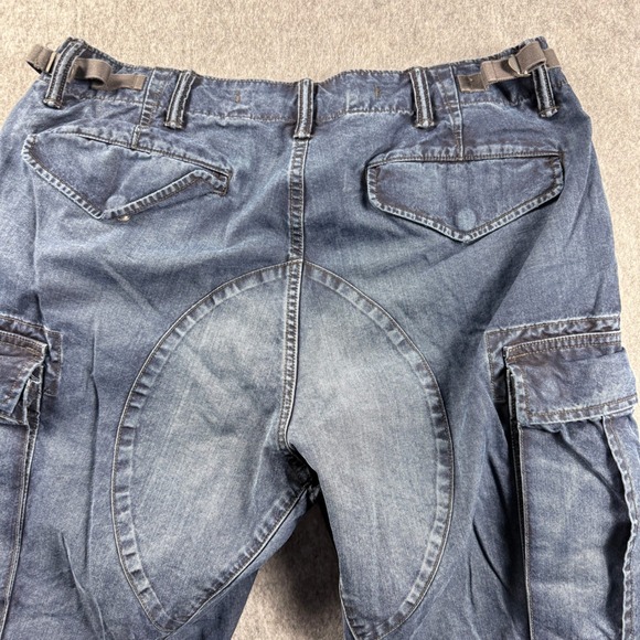 VTG Ralph Lauren Surplus Div Mountain Trousers Mens 32x28 Blue Cargo Pants - Picture 8 of 15